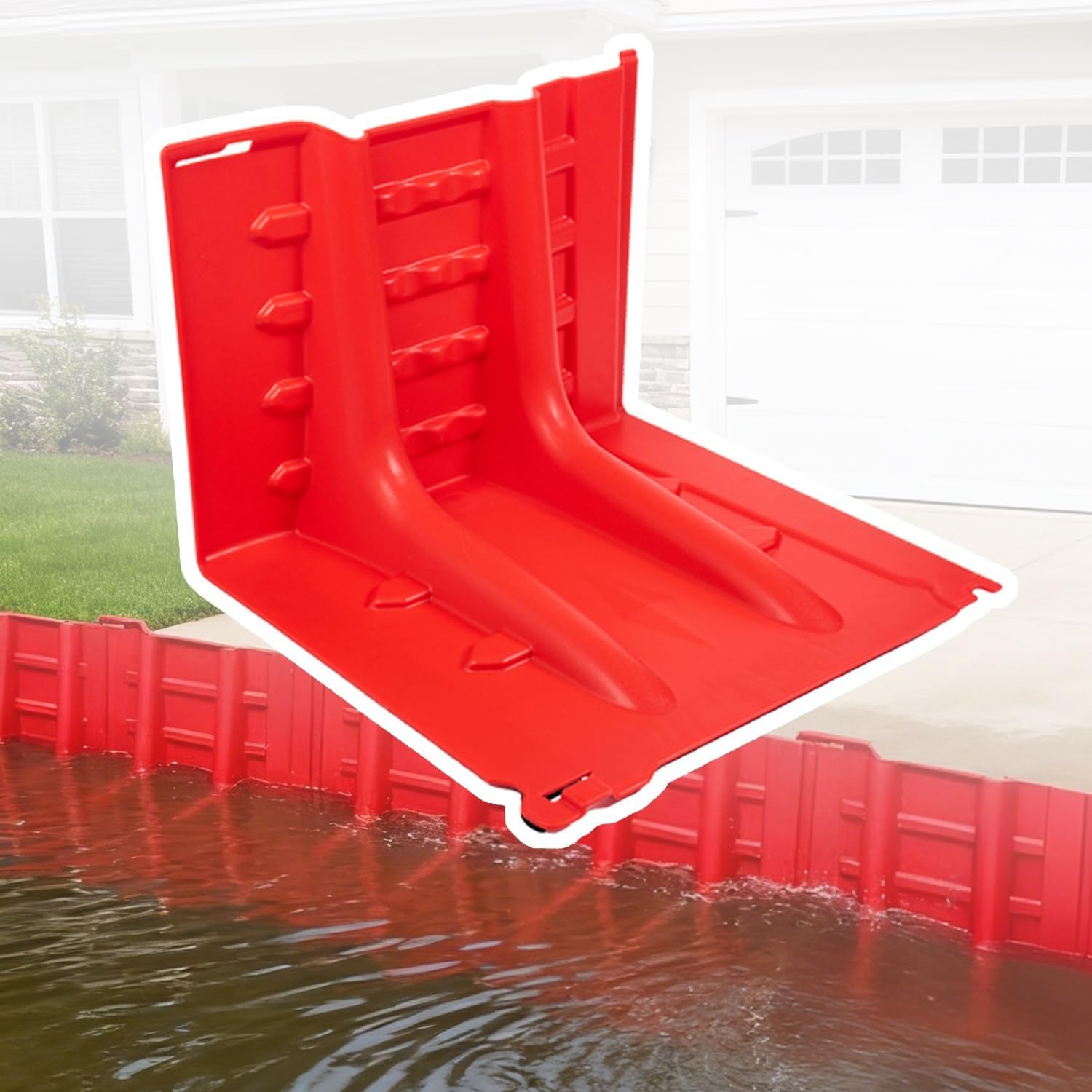 ABS flood barrier review unboxing — 30 panels stacked in a single heavy box