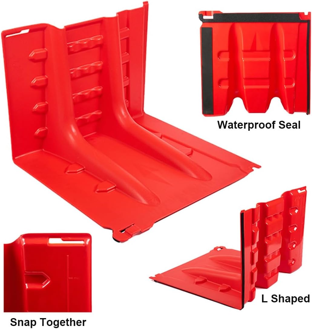 ABS flood barrier after three months — gasket wear and panel condition