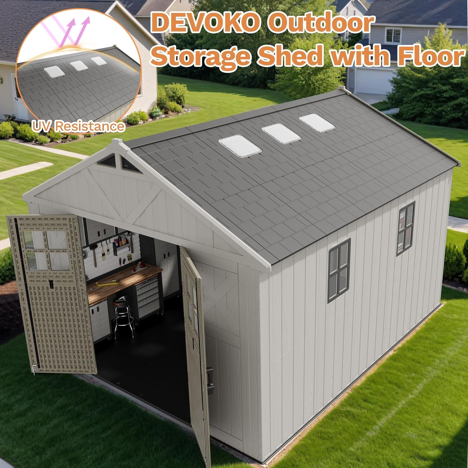 Devoko 10x12 Resin Shed Review: Pros & Cons Verdict 3 Devoko 10x12 resin shed review,Devoko 10x12 storage shed review honest opinion,Devoko resin shed review pros cons,is Devoko outdoor shed worth buying review,Devoko garden shed review and rating,Devoko plastic shed review verdict feature breakdown and specification detail