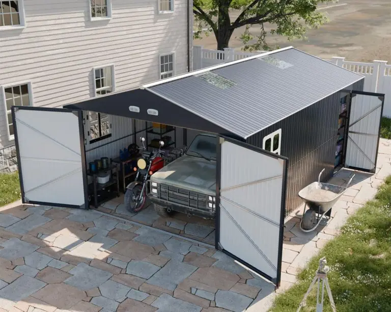 Image 1 of WACASA metal garage shed review