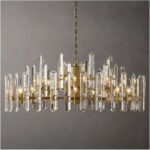 Image 1 of circular gold black crystal chandelier review