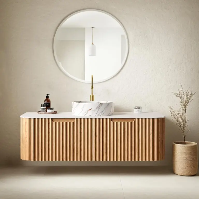 Image 1 of AmbroVania 48 floating bathroom vanity review