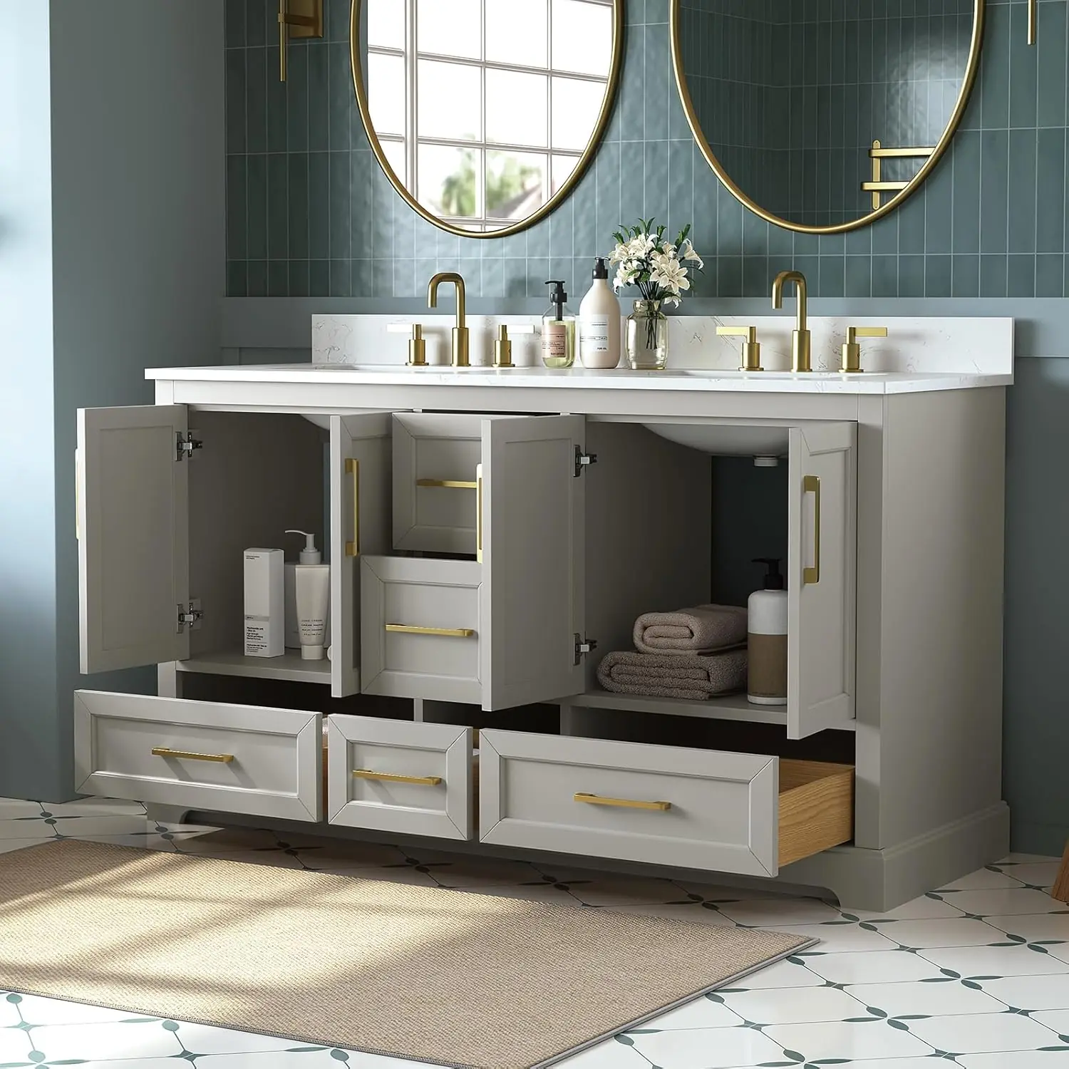 DELUXE LIVING 60 Inch Double Sink Vanity Review: Pros & Cons 4 DELUXE LIVING 60 inch double sink vanity review,DELUXE LIVING 60 inch double sink vanity review and rating,is DELUXE LIVING vanity worth buying,DELUXE LIVING 60 inch vanity review pros cons,DELUXE LIVING double sink vanity review honest opinion,DELUXE LIVING 60 inch bathroom vanity review verdict performance test results
