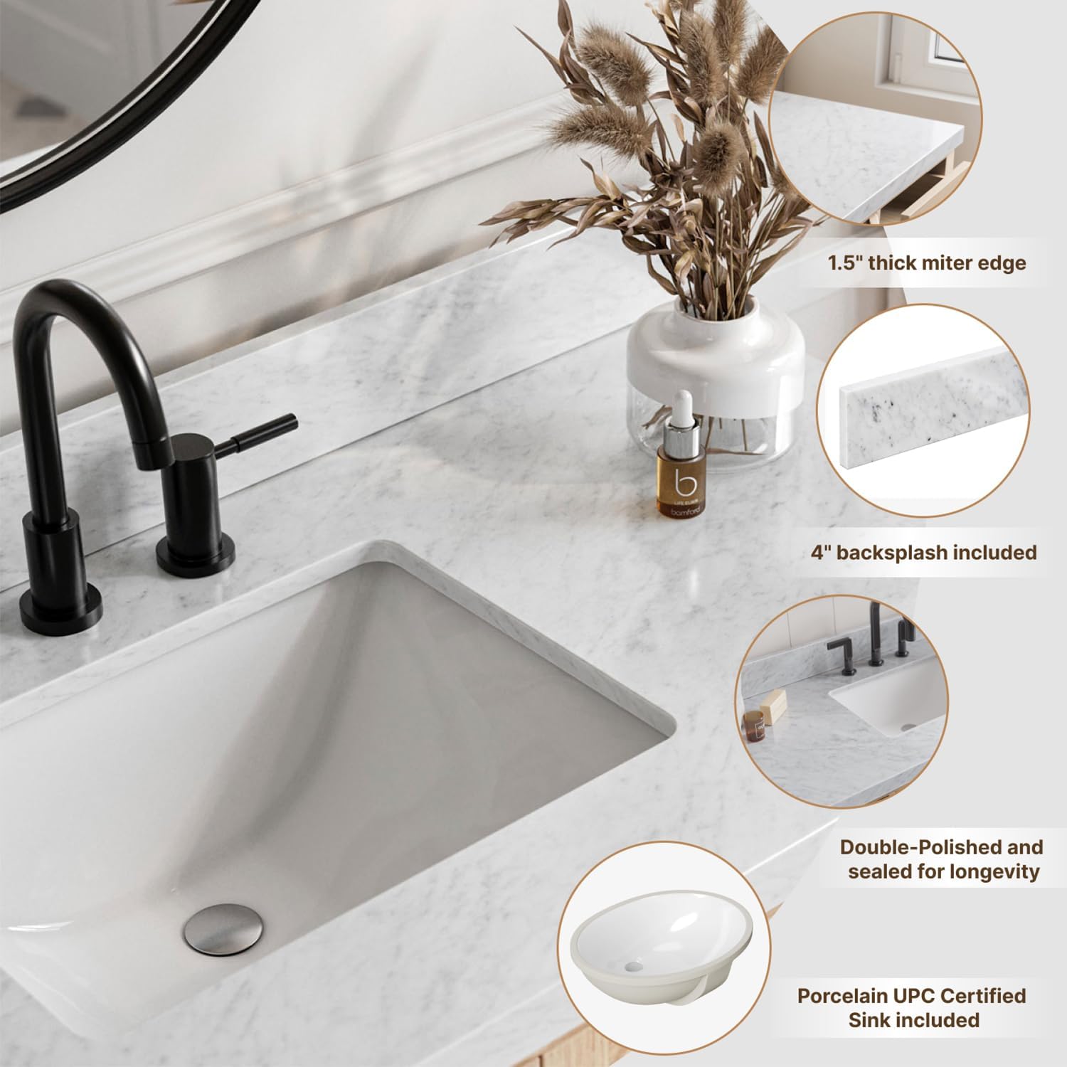 DKB Emilia 61 inch bathroom vanity review: Pros & Cons Worth Buying 4 DKB Emilia 61 inch bathroom vanity review features evaluated through real use