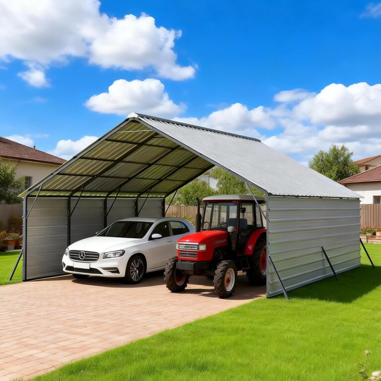 FLOUREE 20x20 Metal Carport Review: Honest Pros & Cons 39 Image 1 of FLOUREE 20x20 metal carport review