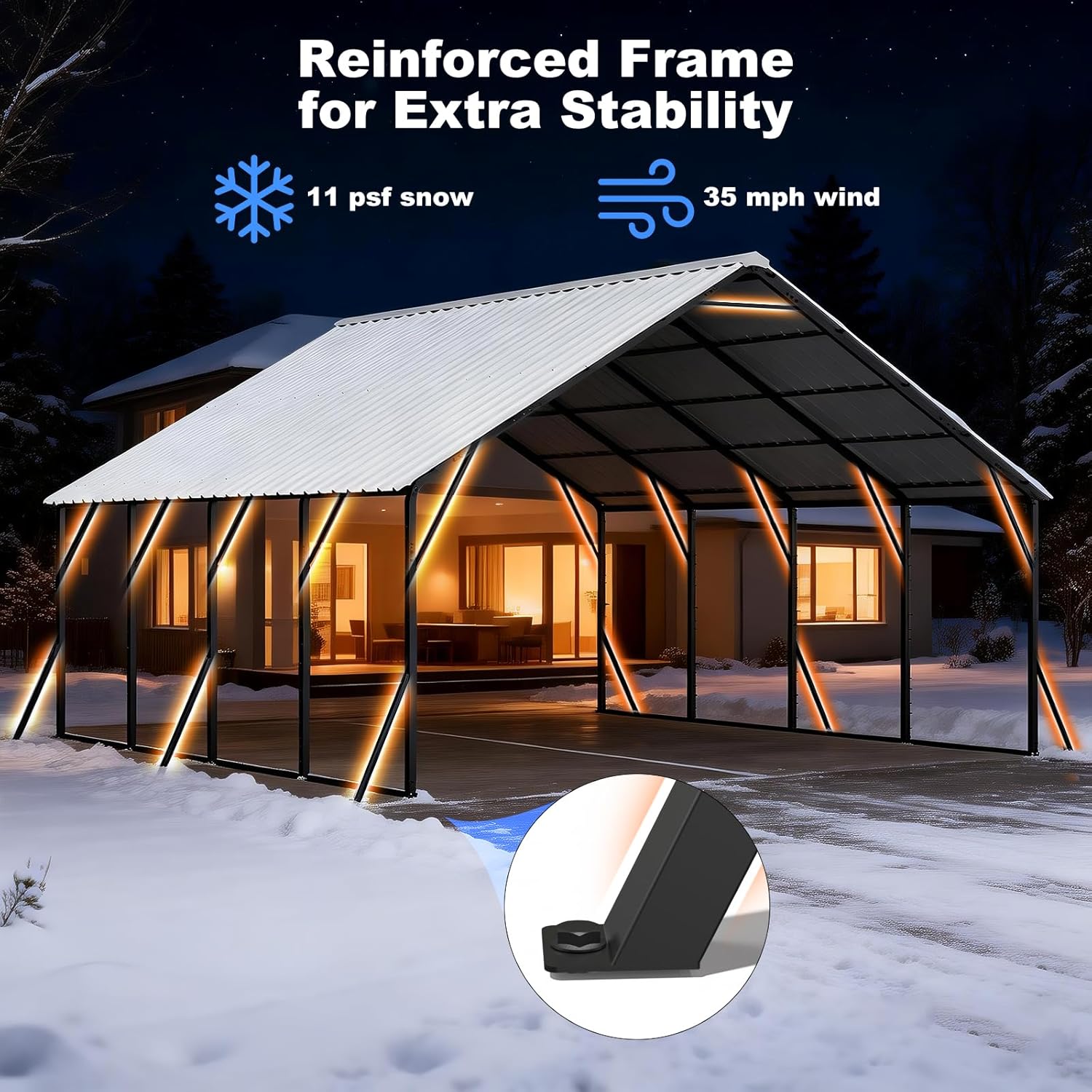 FLOUREE 20x20 Metal Carport Review: Honest Pros & Cons 4 FLOUREE 20x20 metal carport review, FLOUREE carport review and rating, 20x20 metal carport review pros cons, FLOUREE carport review honest opinion, FLOUREE carport review verdict, 20x20 metal carport is it worth buying performance testing and real-world results