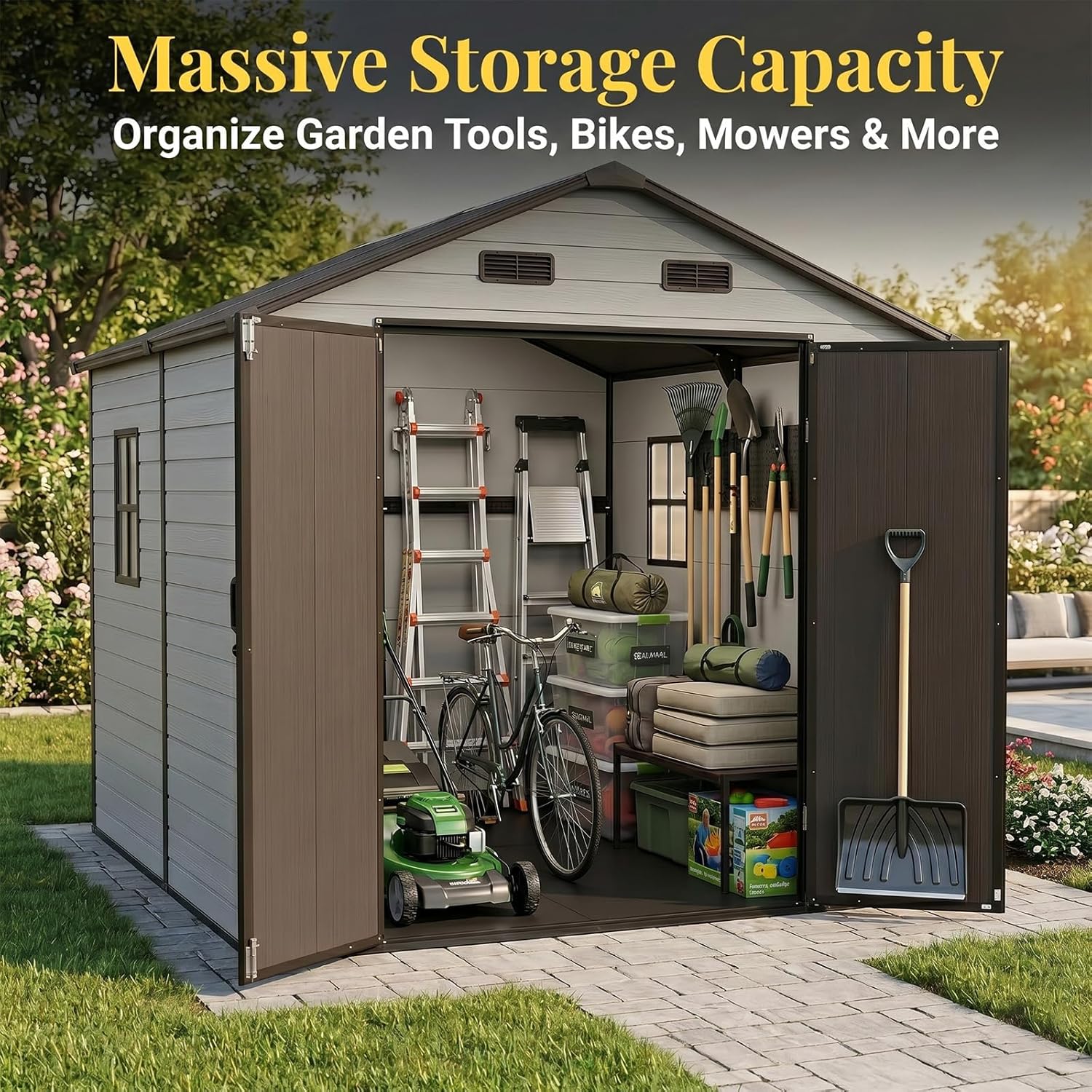 FammyLoft 8x8 resin shed review,8x8 resin shed review and rating,FammyLoft shed review pros cons,is FammyLoft 8x8 shed worth buying,FammyLoft 8x8 shed review honest opinion,FammyLoft 8x8 resin shed review verdict unboxing and complete package contents