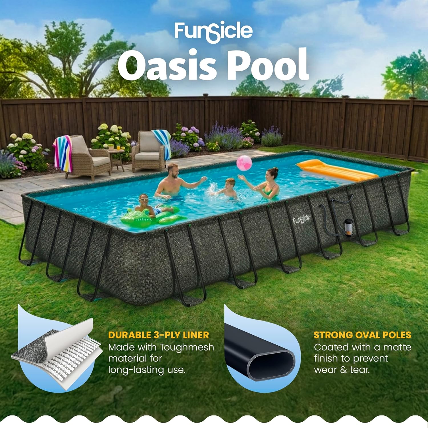 Funsicle Oasis Pool Review: Honest Pros & Cons for Buyers 4 Funsicle Oasis pool review,Funsicle Oasis pool review and rating,is Funsicle Oasis pool worth buying,Funsicle Oasis pool review pros cons,Funsicle Oasis pool review honest opinion,Funsicle Oasis pool review verdict performance test results
