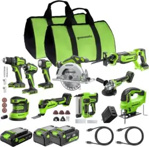 Image 1 of Greenworks 24V brushless tool kit review