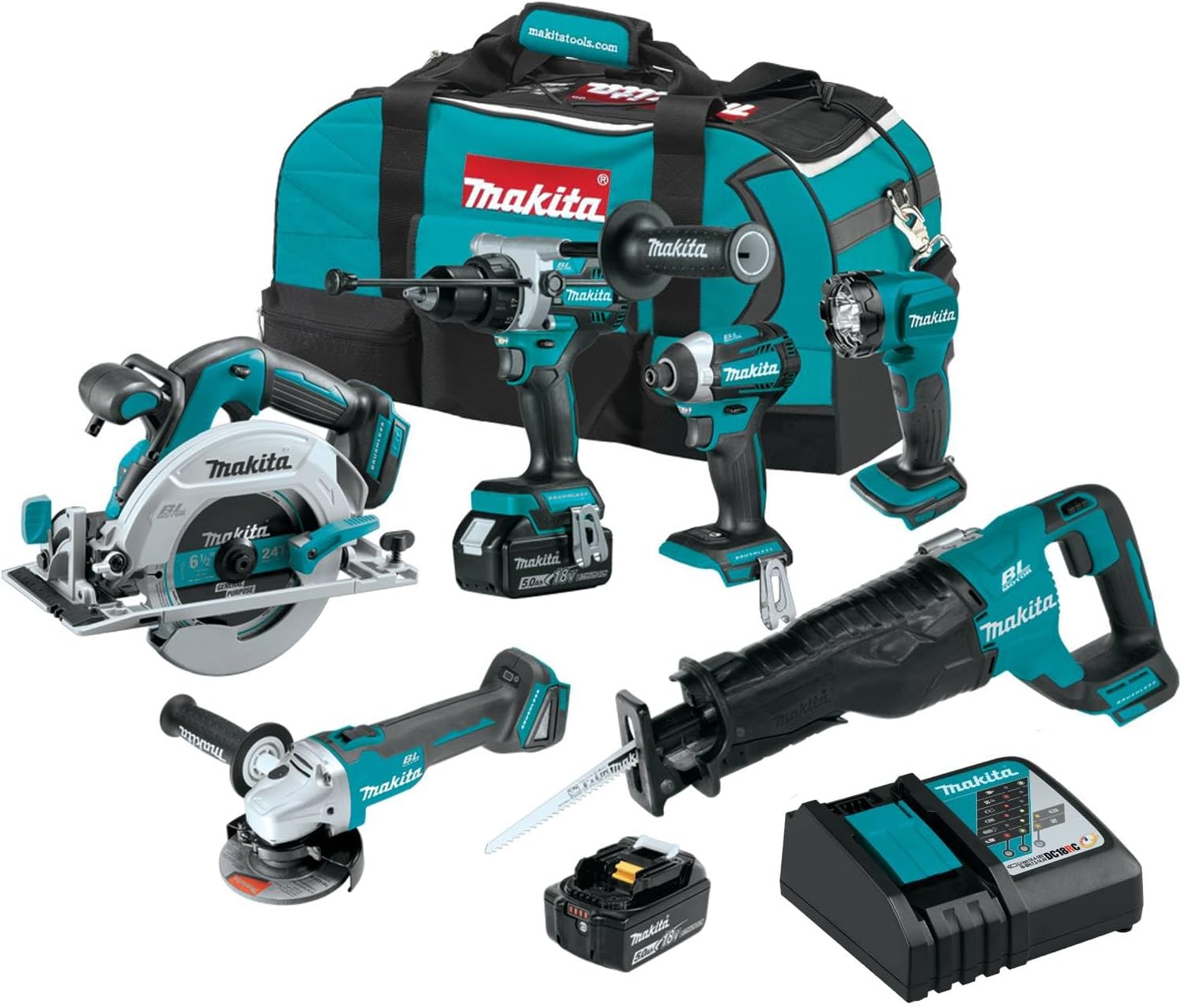Makita XT616T review unboxing — what is included in the package