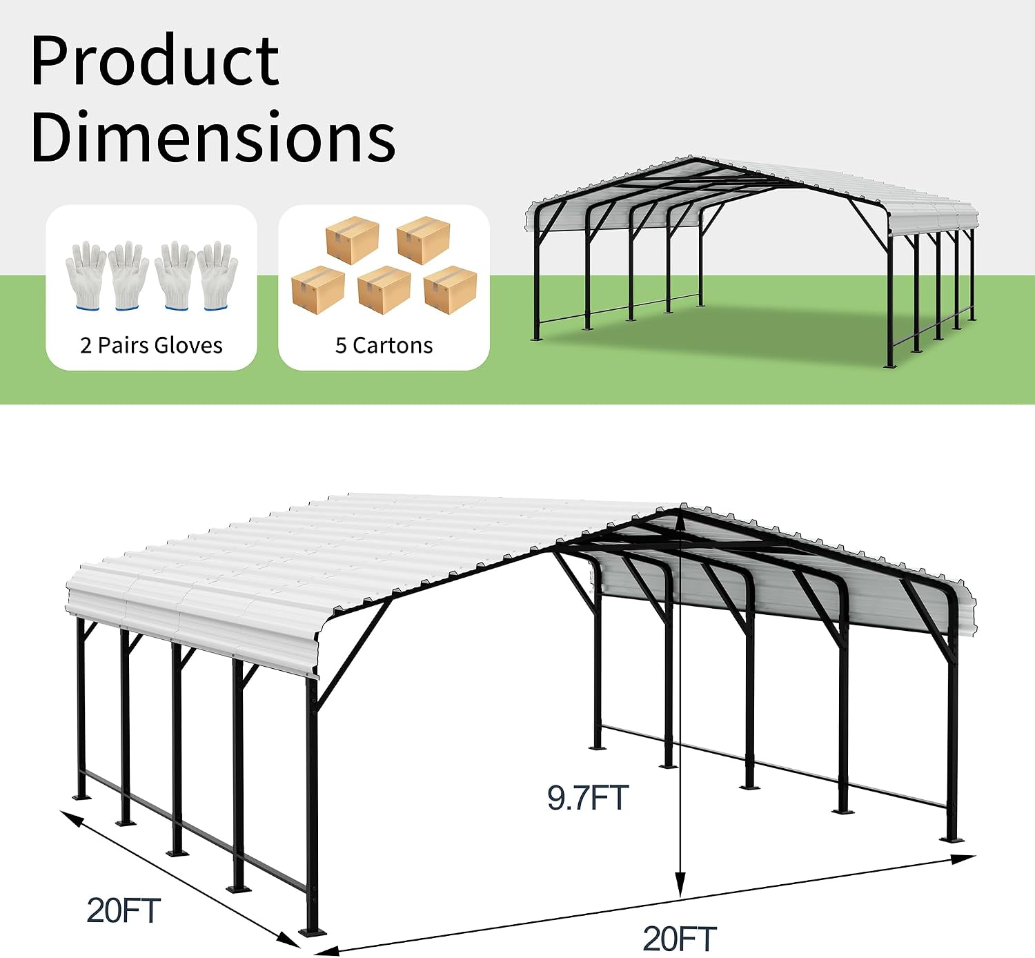 Shintenchi 20x20 Carport Review: Pros & Cons Worth Buying? 2 Shintenchi 20x20 carport review,Shintenchi carport review and rating,is Shintenchi carport worth buying,Shintenchi carport review pros cons,Shintenchi carport review honest opinion,Shintenchi metal carport review verdict key features and specifications overview