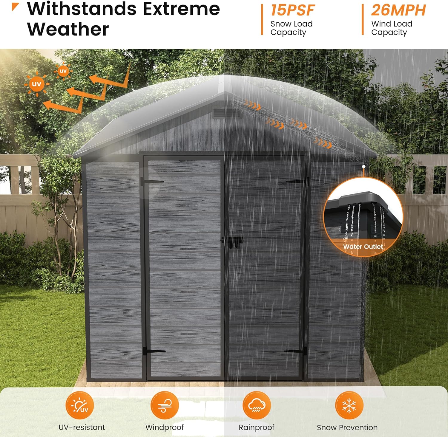 UDPATIO Outdoor Resin Shed Review: Pros & Cons Worth Buying? 3 Setting up the UDPATIO outdoor resin shed review,UDPATIO shed review and rating,UDPATIO storage shed review pros cons,UDPATIO plastic shed review honest opinion,UDPATIO outdoor storage shed review verdict,is UDPATIO shed worth buying for the first time