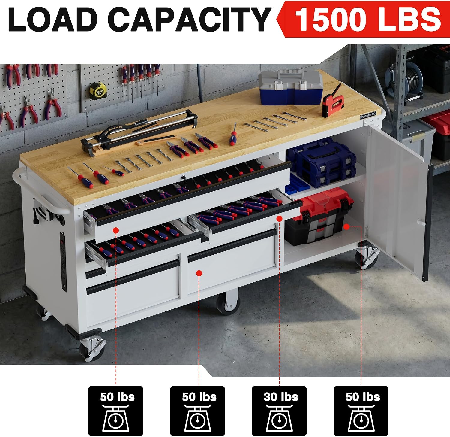 WORKPRO Rolling Tool Chest Review: Worth Buying? Honest Verdict 3 WORKPRO rolling tool chest review features in daily use