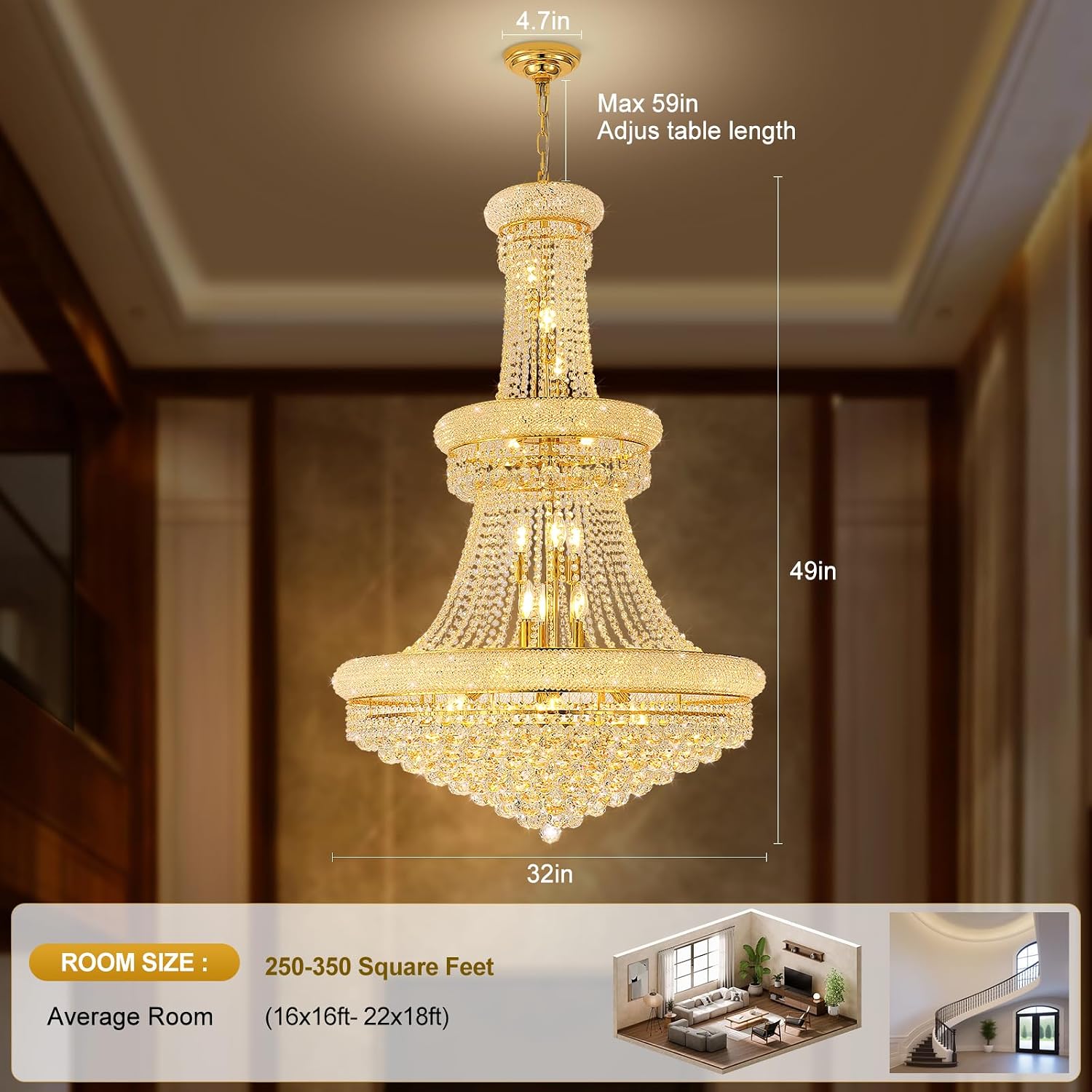 With Light Forward chandelier review,large foyer chandelier review and rating,gold crystal chandelier worth buying,modern high ceiling chandelier review pros cons,27 lights chandelier review honest opinion,With Light Forward chandelier review verdict key features examined up close