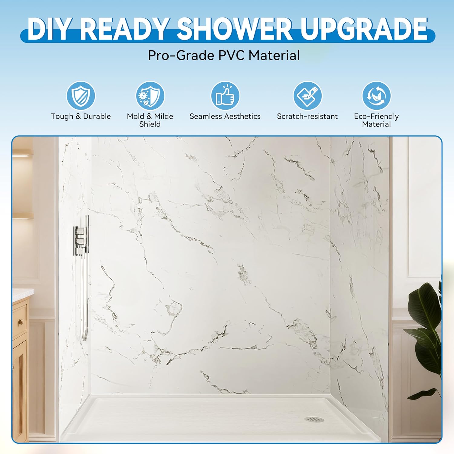 iBath Shower Surround Review: Volakas White Pros & Cons 3 Setting up the iBath shower surround review,iBath shower surround review and rating,is iBath shower surround worth buying,iBath shower surround review pros cons,iBath shower surround review honest opinion,iBath shower surround review verdict for the first time