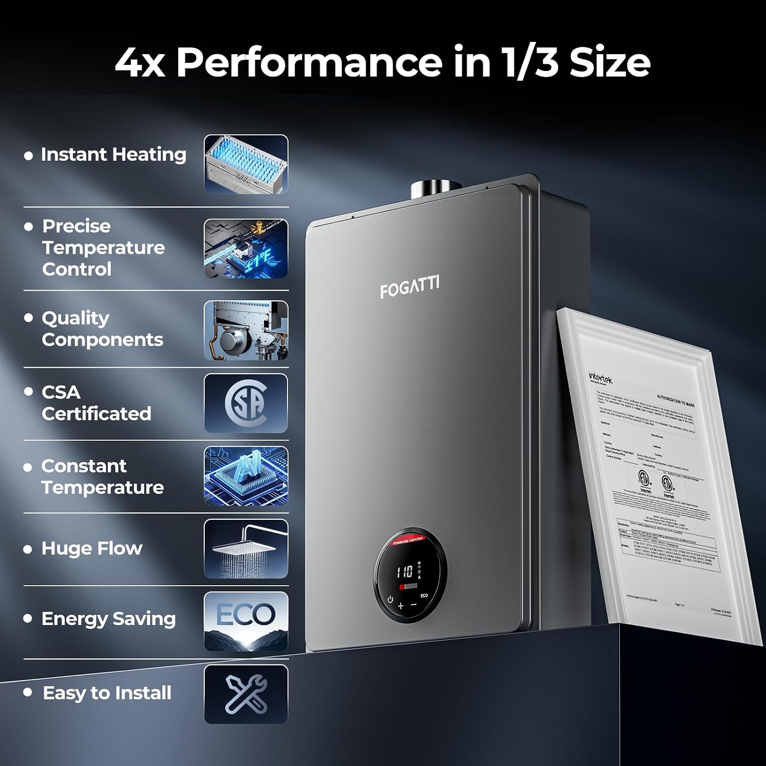 FOGATTI tankless water heater review,FOGATTI InstaGas Comfort review and rating,FOGATTI natural gas water heater honest review,FOGATTI tankless water heater review pros cons,is FOGATTI water heater worth buying,FOGATTI 170000 BTU water heater review verdict — design and build quality detail