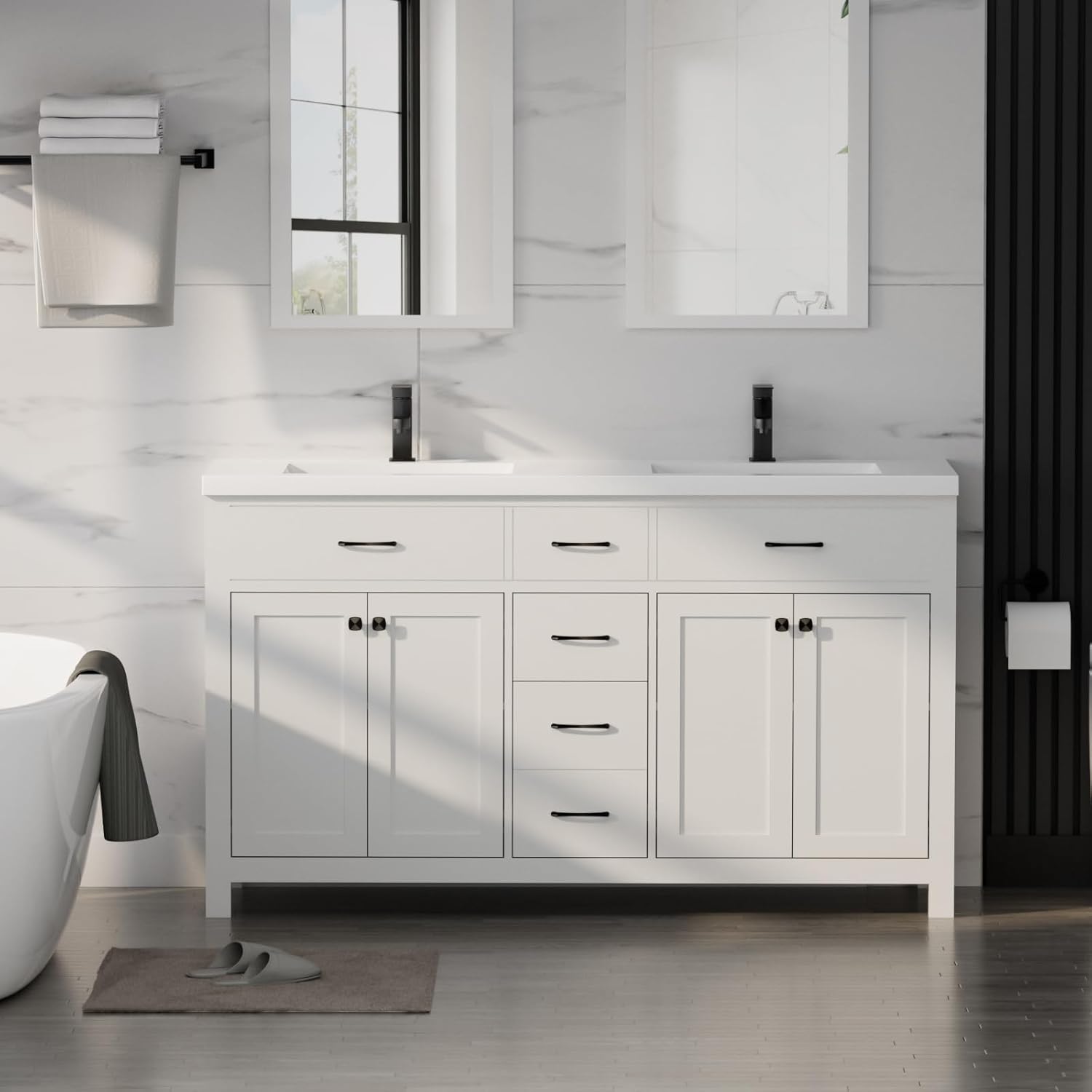 LUCKWIND 60 bathroom vanity review,LUCKWIND bathroom vanity review and rating,60 inch bathroom vanity review pros cons,LUCKWIND vanity sink combo review honest opinion,is LUCKWIND bathroom vanity worth buying,LUCKWIND 60 vanity review verdict - detailed features and technical specifications