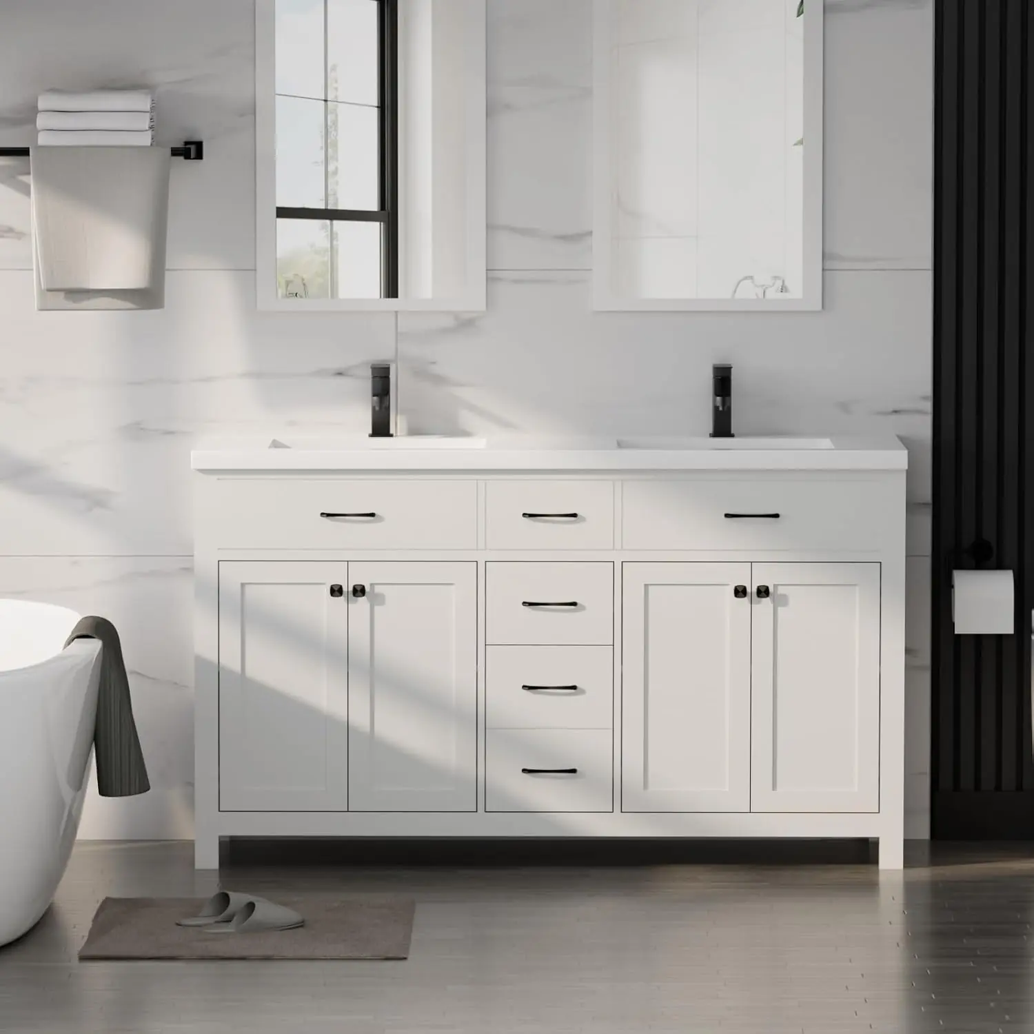 LUCKWIND 60 Bathroom Vanity Review: Pros & Cons Worth Buying? 1 LUCKWIND 60 bathroom vanity review,LUCKWIND bathroom vanity review and rating,60 inch bathroom vanity review pros cons,LUCKWIND vanity sink combo review honest opinion,is LUCKWIND bathroom vanity worth buying,LUCKWIND 60 vanity review verdict - detailed features and technical specifications