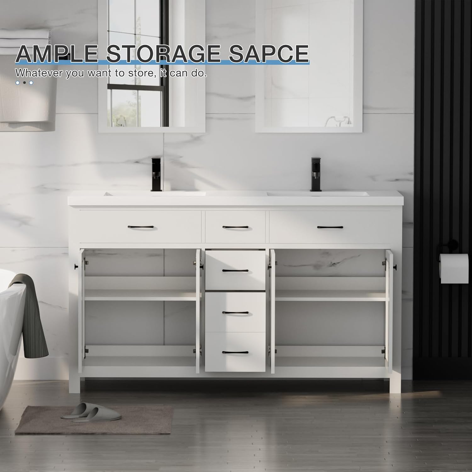 Step-by-step guide for LUCKWIND 60 bathroom vanity review,LUCKWIND bathroom vanity review and rating,60 inch bathroom vanity review pros cons,LUCKWIND vanity sink combo review honest opinion,is LUCKWIND bathroom vanity worth buying,LUCKWIND 60 vanity review verdict - complete tutorial