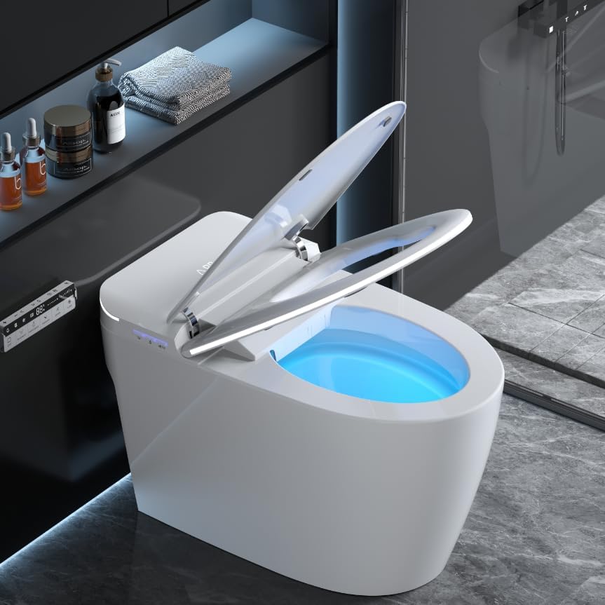 Loupusuo smart toilet review, Loupusuo smart toilet review and rating, is Loupusuo smart toilet worth buying, Loupusuo smart toilet review pros cons, build quality and materials close-up