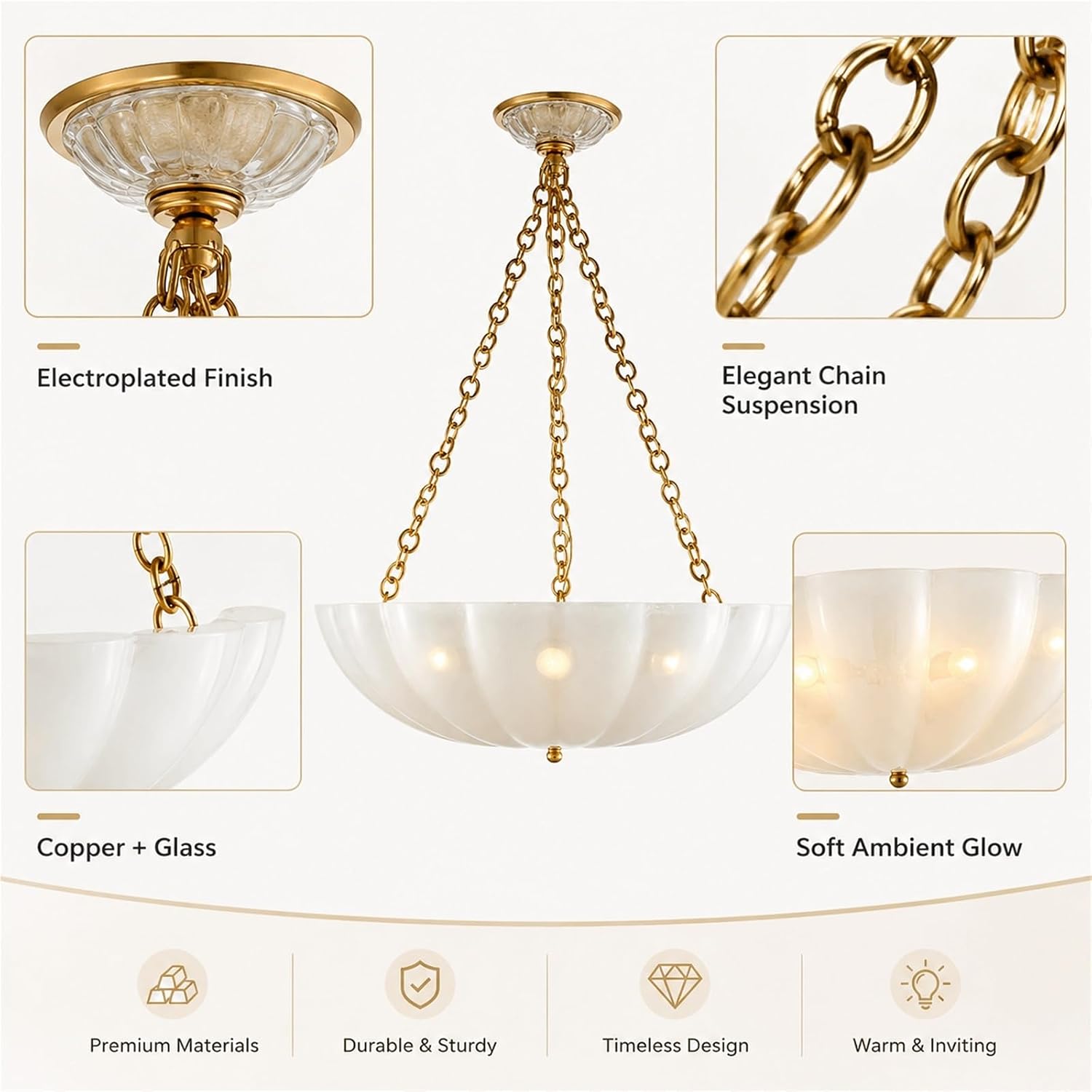 NJGGC Glass Bowl Chandelier Review: Pros & Cons Worth Knowing 3 NJGGC glass bowl chandelier review,glass bowl chandelier review and rating,is NJGGC chandelier worth buying,glass bowl pendant light review pros cons,brass glass chandelier review honest opinion,NJGGC glass bowl chandelier review verdict after extended use — long-term performance