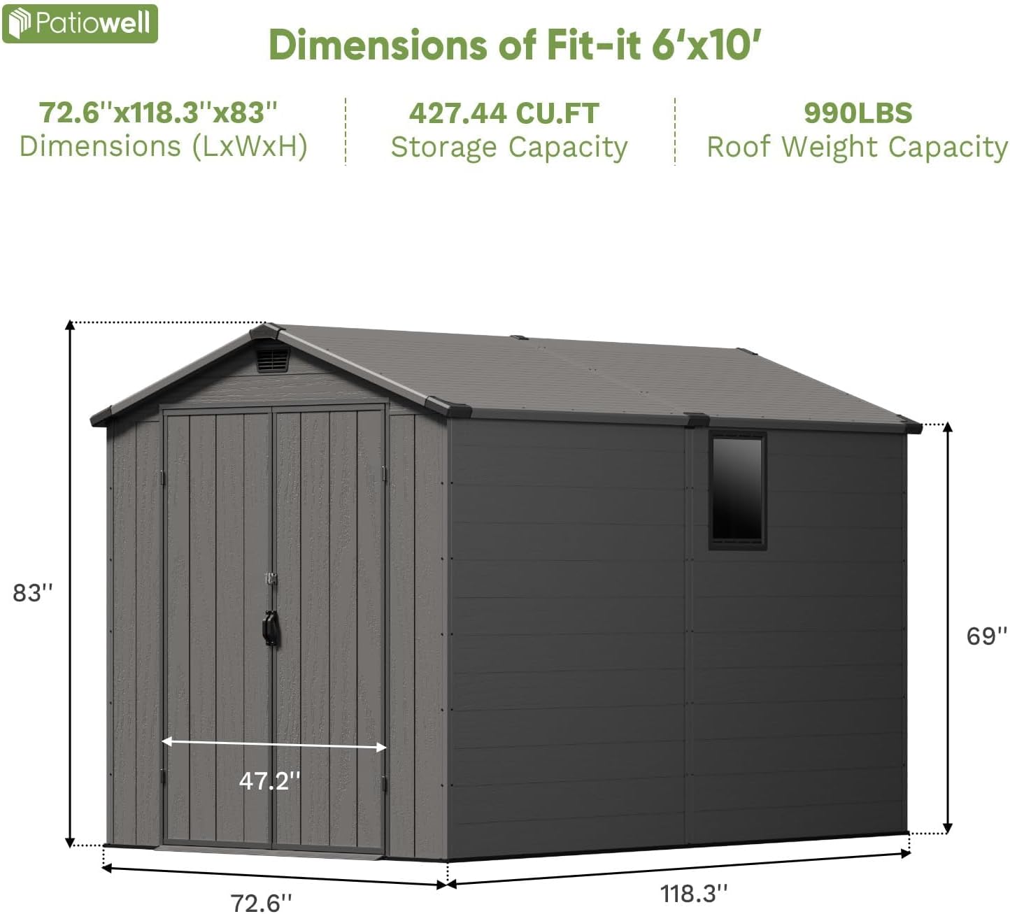 Patiowell 6x10 Storage Shed Review: Our Honest Verdict 4 Patiowell 6x10 storage shed review,Patiowell storage shed review and rating,is Patiowell shed worth buying,Patiowell 6x10 storage shed review pros cons,Patiowell shed review honest opinion,Patiowell outdoor shed review verdict performance test results