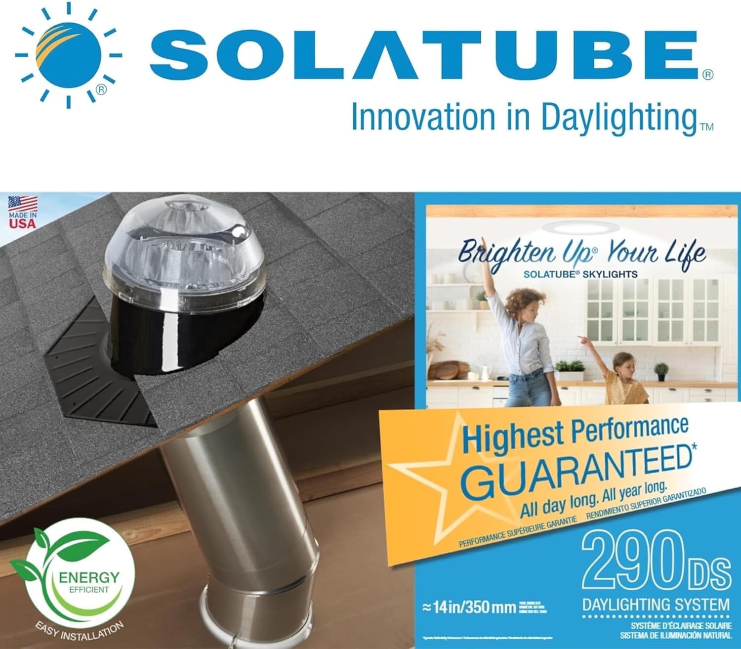 Solatube 290 DS Review: Honest Pros & Cons Worth Buying? 3 Solatube 290 DS review feature breakdown showing dome detail and reflective tubing interior