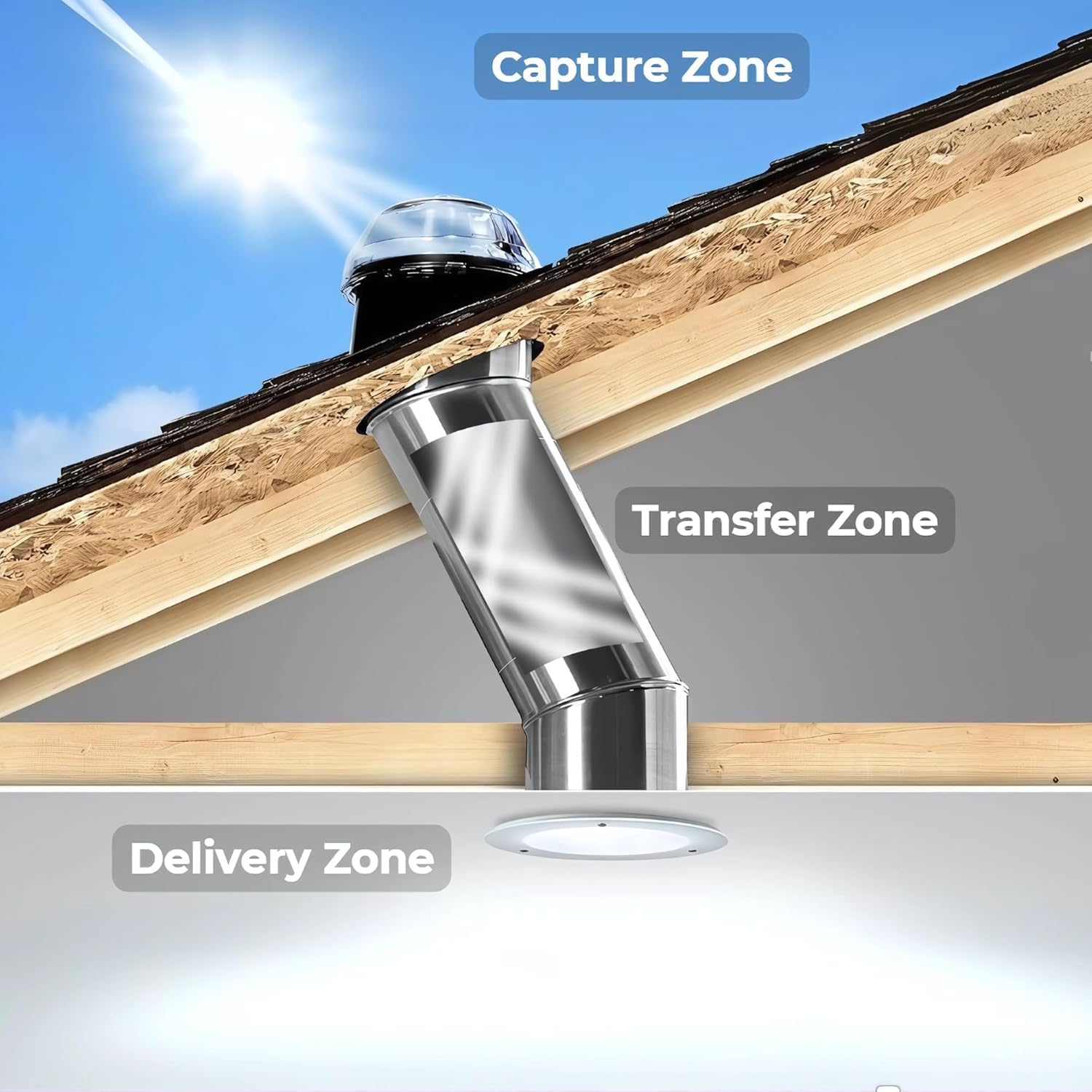 Solatube 290 DS Review: Honest Pros & Cons Worth Buying? 4 Solatube 290 DS review installation guide showing roof mounting and ceiling fixture assembly