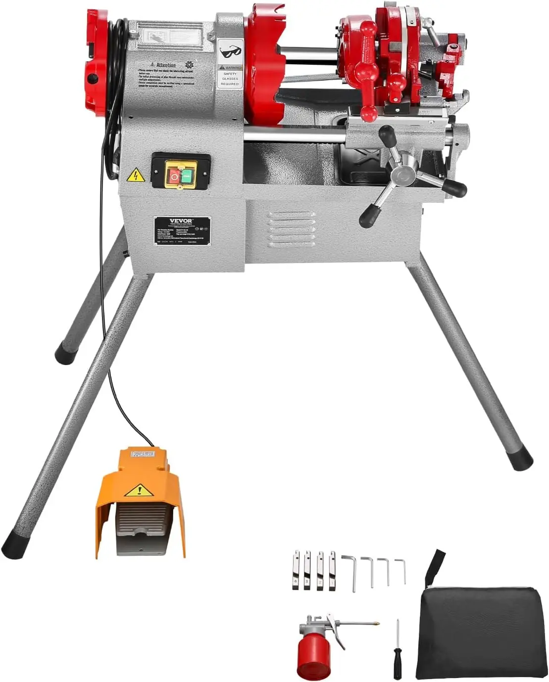 VEVOR electric pipe threader review,VEVOR pipe threader review pros cons,electric pipe threader review honest opinion,VEVOR pipe threading machine review verdict,pipe threader review and rating,is VEVOR pipe threader worth buying — full unboxing showing every item included