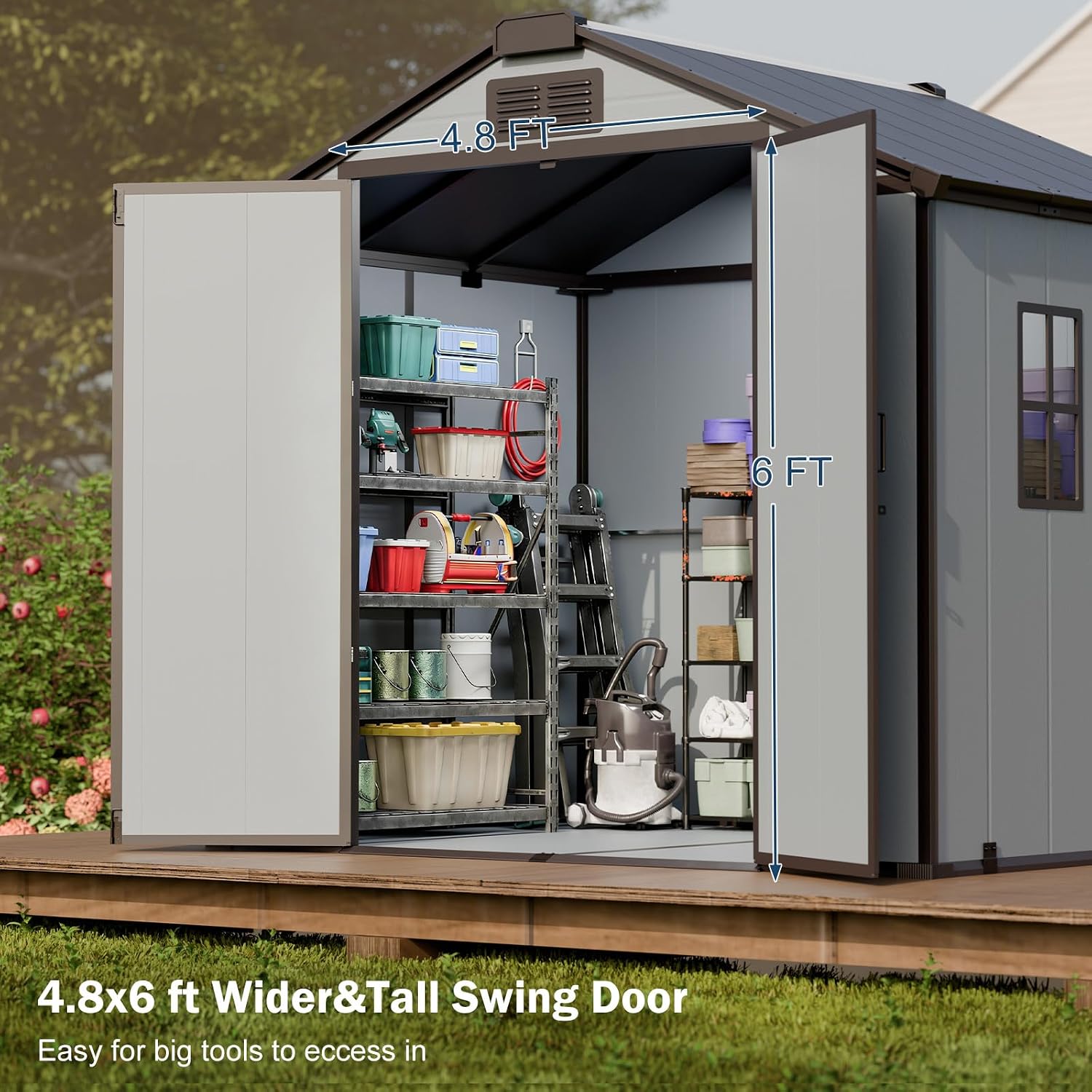 WELYAS 8x8 Resin Shed Review: Pros & Cons Worth Buying? 2 WELYAS 8x8 resin shed review,WELYAS shed review and rating,is WELYAS shed worth buying,WELYAS 8x8 shed review pros cons,WELYAS shed review honest opinion,WELYAS resin shed review verdict key features examined up close