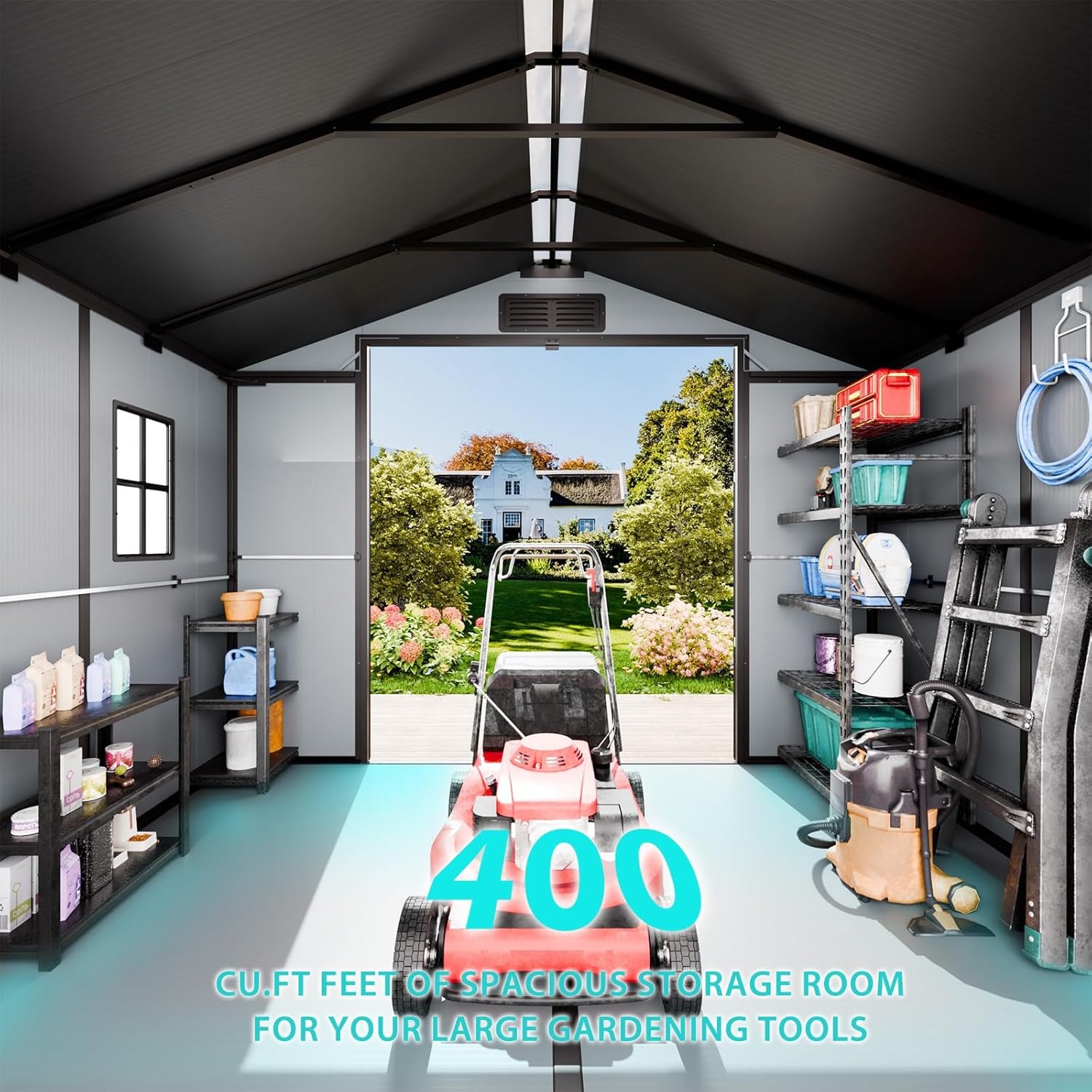 WELYAS 8x8 Resin Shed Review: Pros & Cons Worth Buying? 3 Setting up the WELYAS 8x8 resin shed review,WELYAS shed review and rating,is WELYAS shed worth buying,WELYAS 8x8 shed review pros cons,WELYAS shed review honest opinion,WELYAS resin shed review verdict for the first time