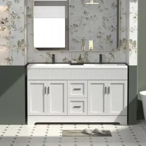 Image 1 of eclife 60 inch bathroom vanity review