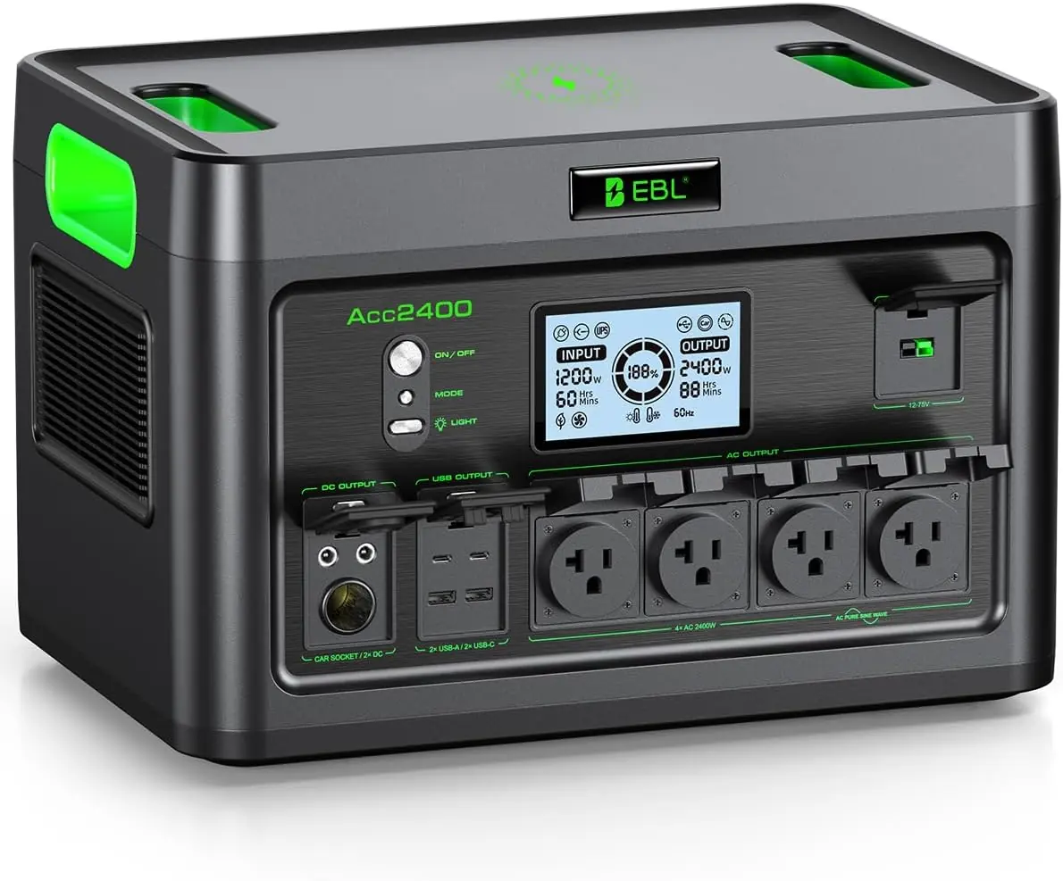 EBL 2400W Portable Power Station Review: Worth Buying? 1 EBL 2400W Portable Power Station Review,EBL Acc2400 review and rating,is the EBL 2400W power station worth buying,EBL 2400W power station review pros cons,EBL Acc2400 review honest opinion,EBL portable power station review verdict during hands-on performance testing