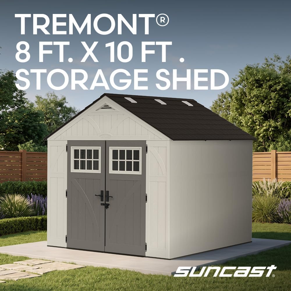 Suncast Tremont 8x10 Shed Review: Our Honest Verdict 3 Suncast Tremont 8x10 Shed Review,Suncast Tremont shed review and rating,is Suncast 8x10 shed worth buying,Suncast Tremont shed review pros cons,Suncast 8x10 shed review honest opinion,Suncast Tremont shed review verdict after weeks of real-world daily use