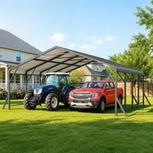 Image 1 of Wisteria Lane Metal Carport Review